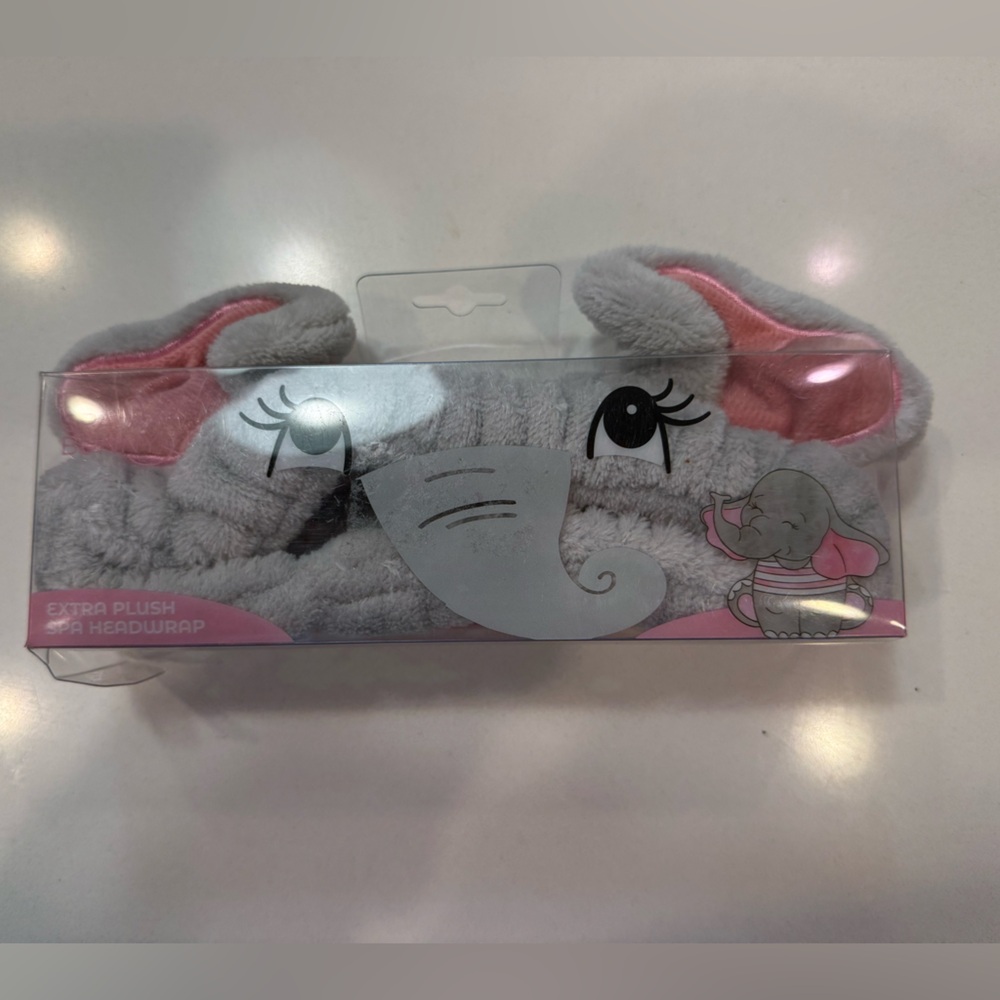 New Spa Bunny Extra Plush Spa‎ Headband Elephant